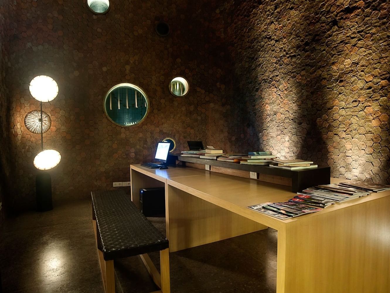 Spacious Library working desk at U Hotels and Resorts