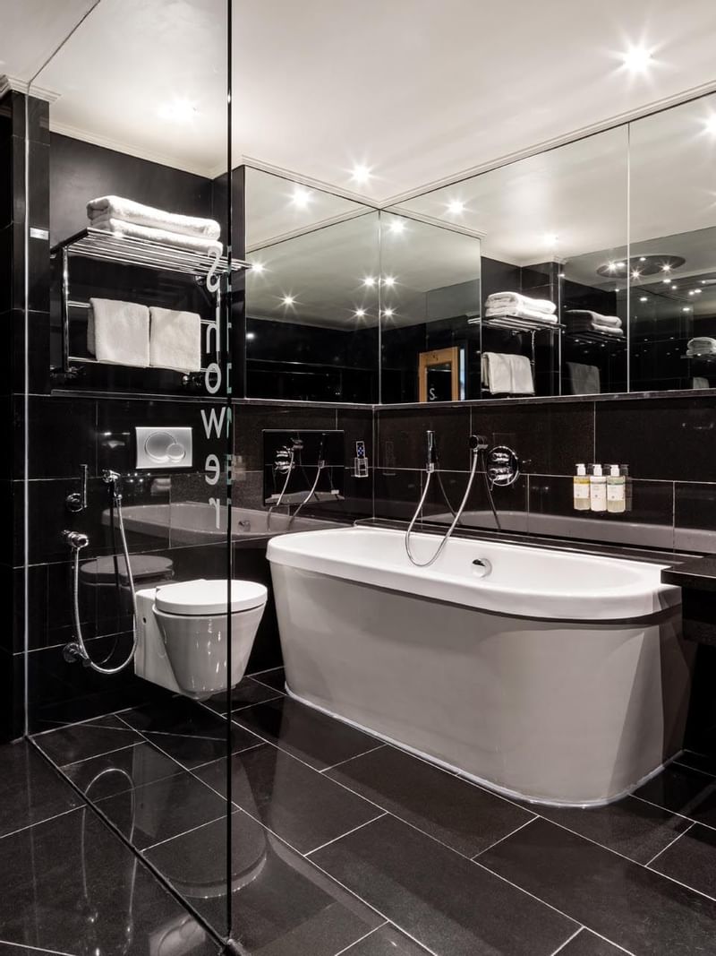 Jacuzzi in a bathroom at The May Fair Hotel London