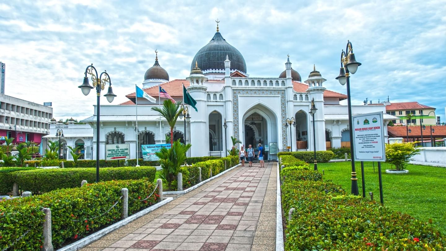 Exterior of Kapitan Keling Mosque in George Town, Penang near Sunway Hotel Georgetown