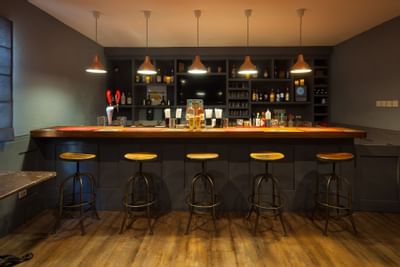 Bar counter in The Lazy Mongoose Pub at Sugar Bay Barbados