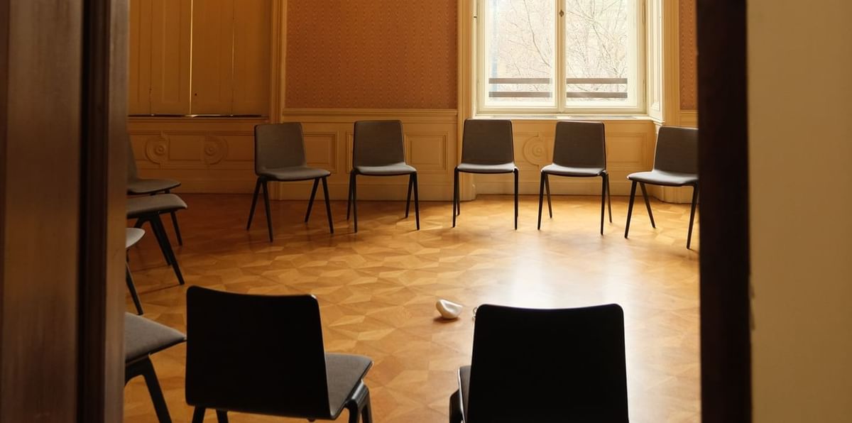 Chairs arranged in the Vienna Meeting Venues at Almanac Palais Vienna