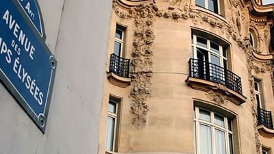 The exterior of Champs Elysees near Hôtel Westminster - Paris