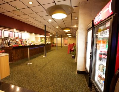Refrigerator at café and concession