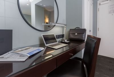 Workspace of Executive Suite with exclusive suite features at The St. Regis Hotel Vancouver