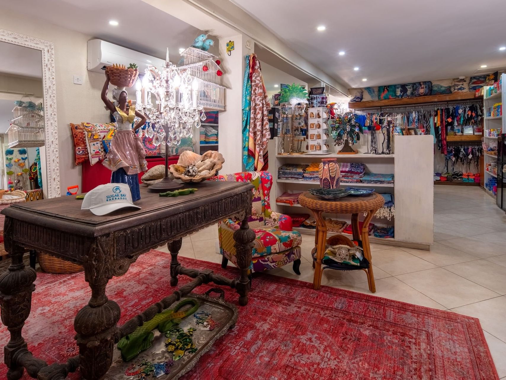 Interior of the La Tienda gift shop at Sugar Bay Barbados