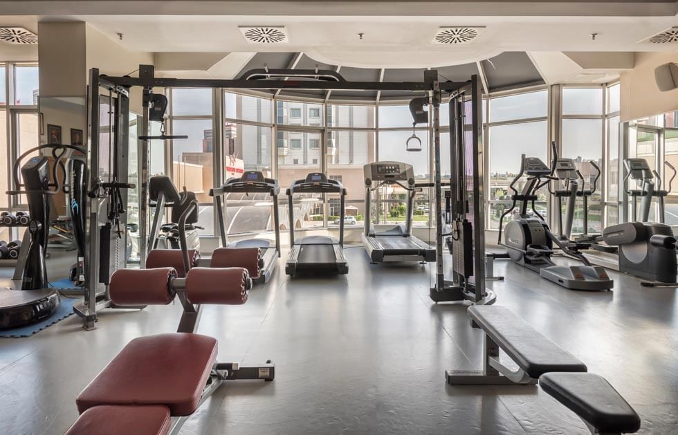 Fitness area at WOW Airport Hotel
