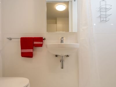 Studio apartment bathroom - purchase a bathroom kit & many other great products from our UniLodge online shop, Your Shop