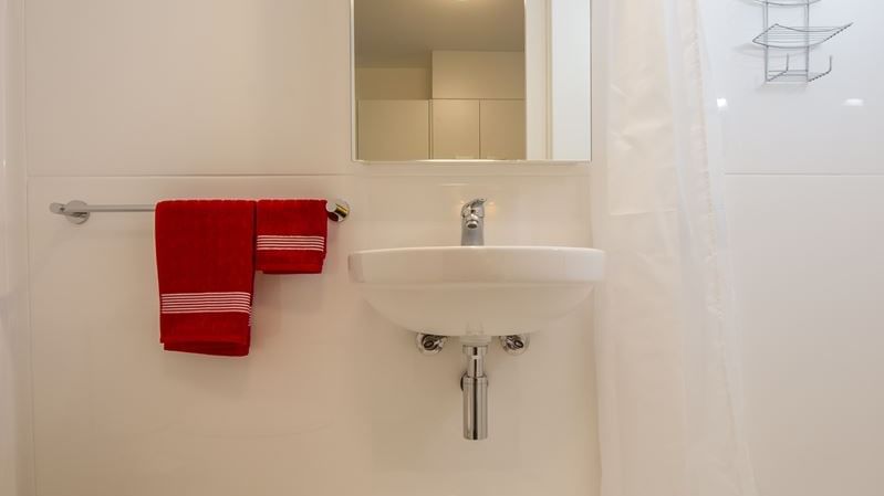 Studio apartment bathroom - purchase a bathroom kit & many other great products from our UniLodge online shop, Your Shop