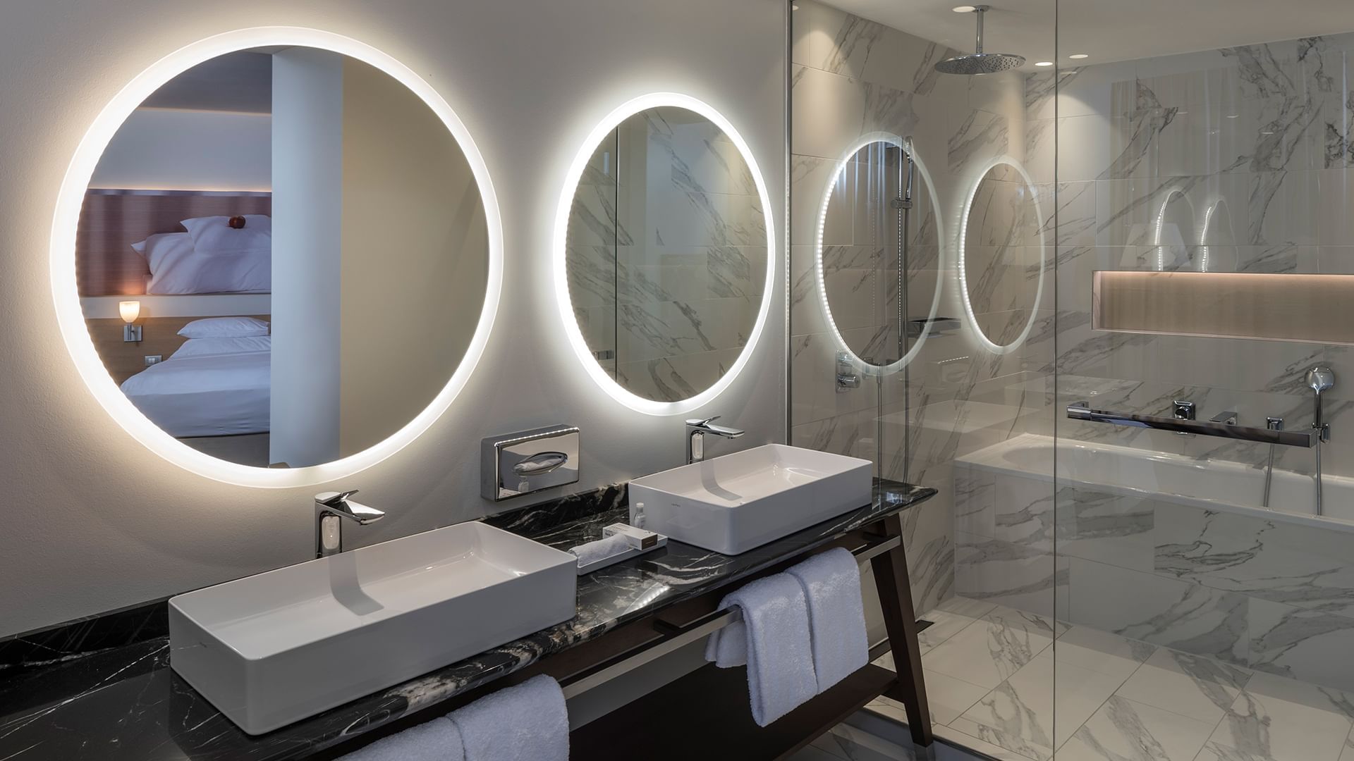 Bathroom vanity in Junior Suite Superior, Falkensteiner Hotels