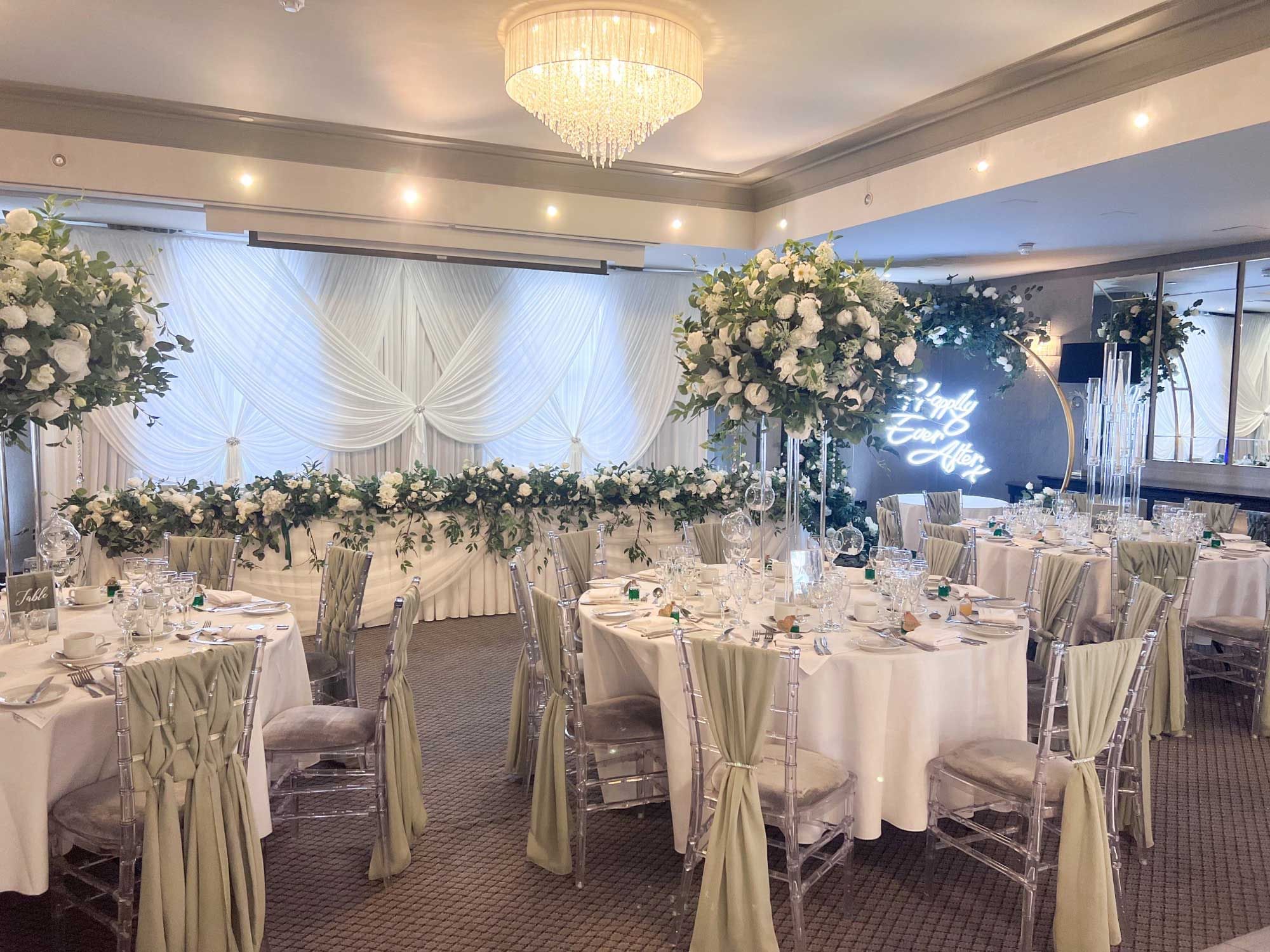Whitmore Suite of a wedding venue at Orsett Hall Hotel