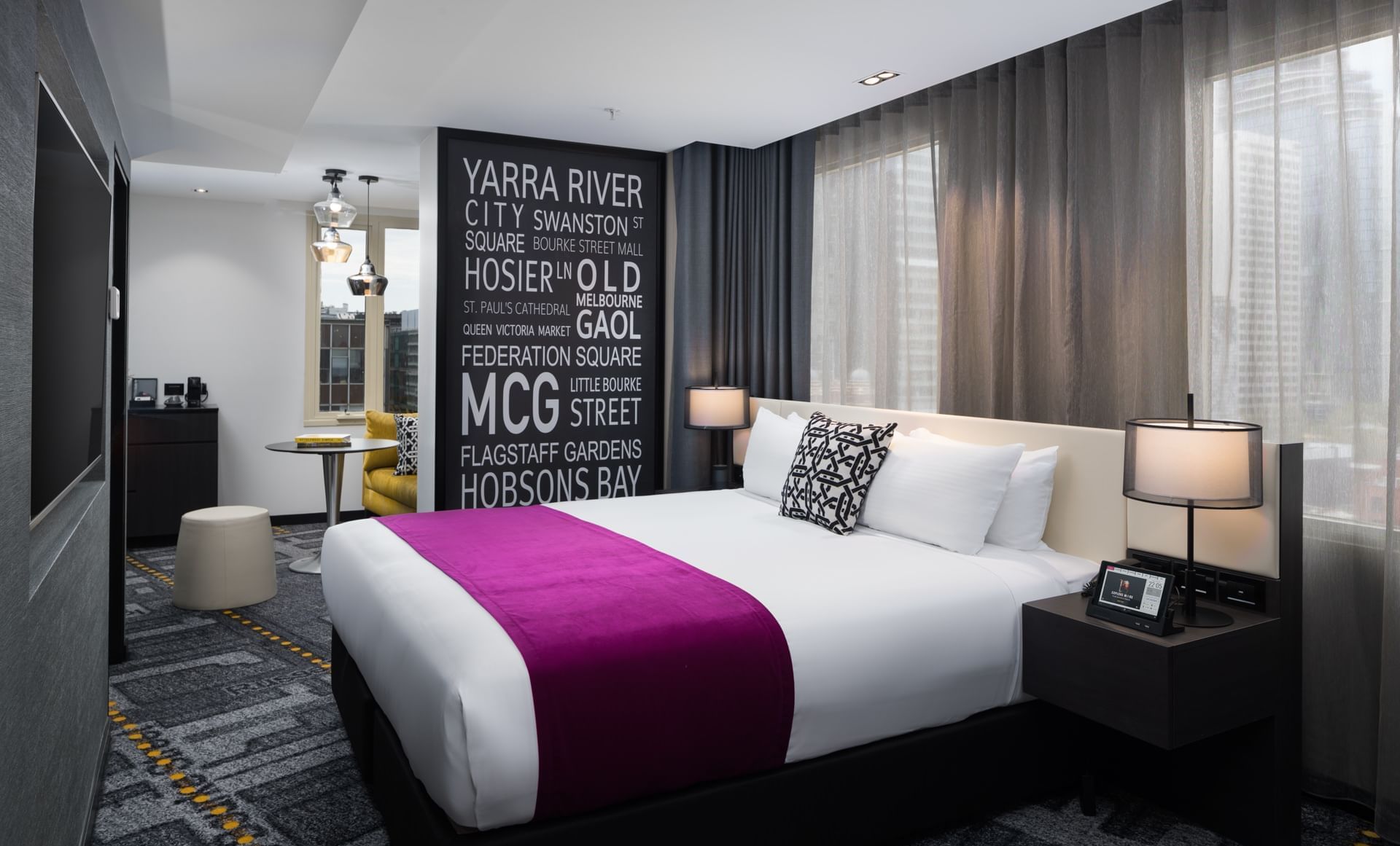 Interior of a room at Pullman Melbourne City Centre