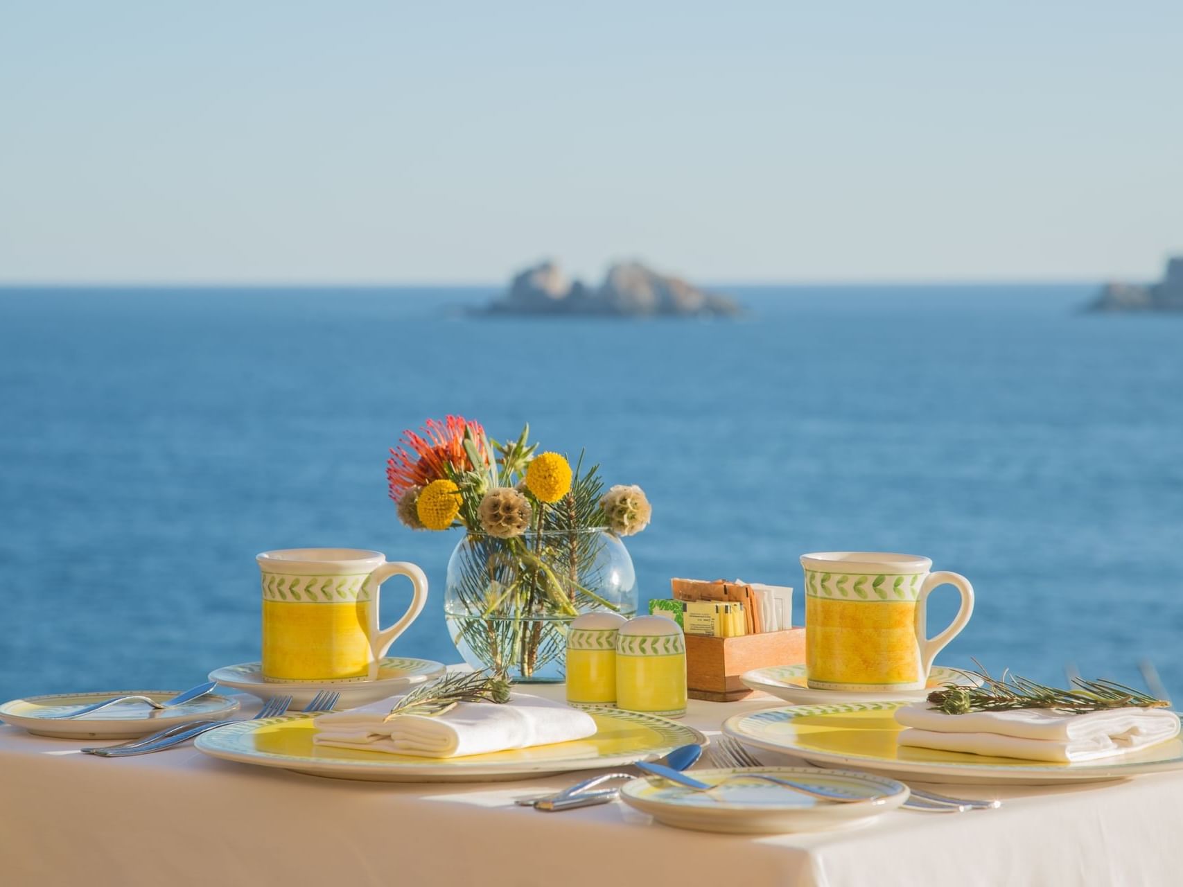 Table set-up for Room service with sea view, Cala de Mar Resort