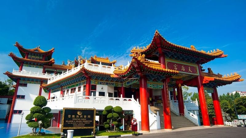 Exterior of Thean Hou Temple near Sunway Resort Hotel