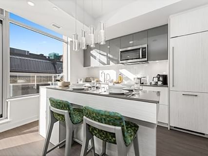 Kitchen area in Two bedroom Suite at ReStays Ottawa