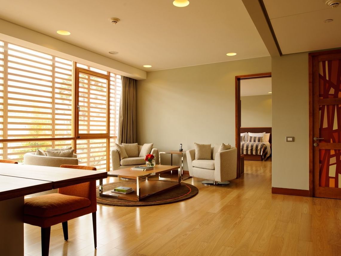 Sitting Area at the NOI suite of the NOI Vitacura hotel in Santiago de Chile.