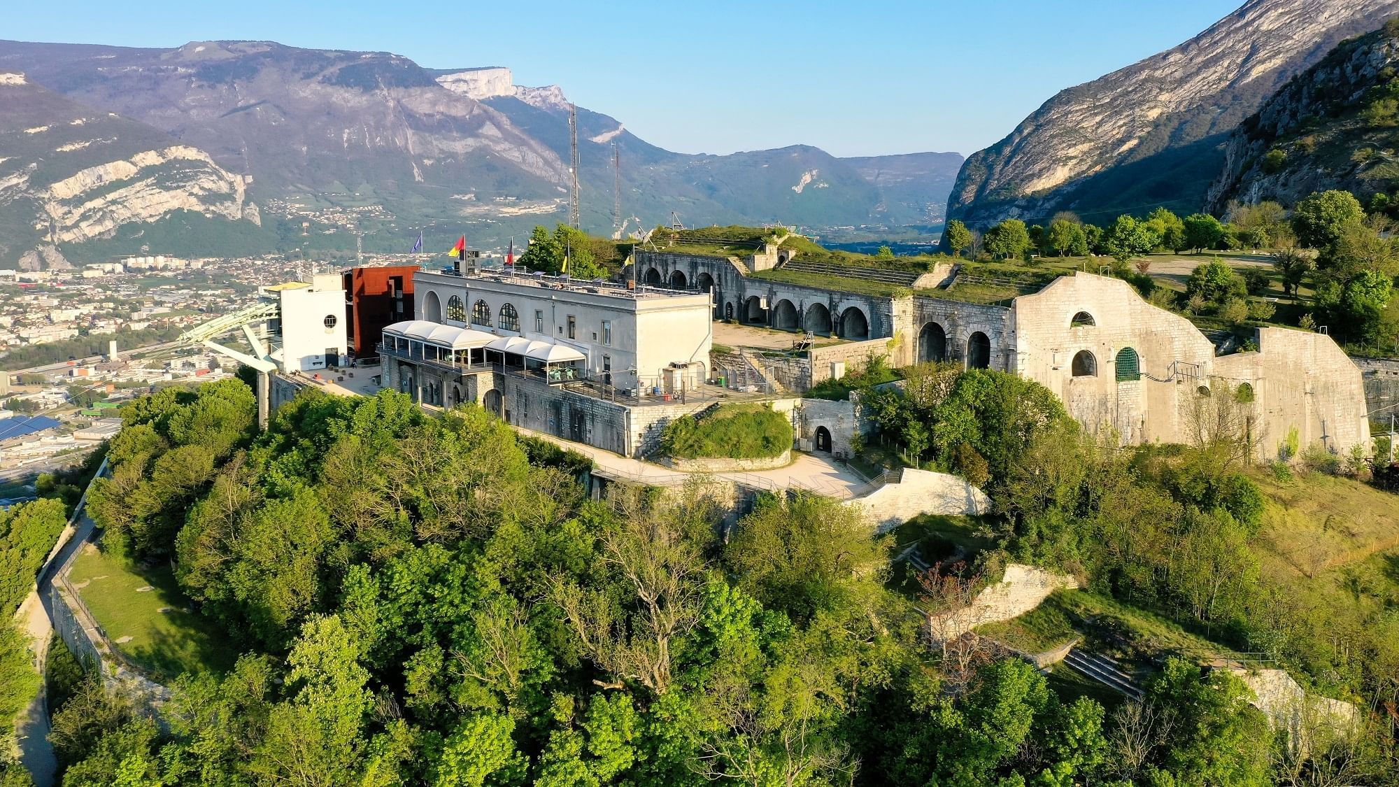 Aerial view of the Bastille Fort near The Originals Hotels