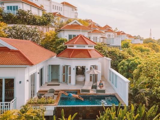 Rooftop pool in Thai resident at Amatara Wellness Resort