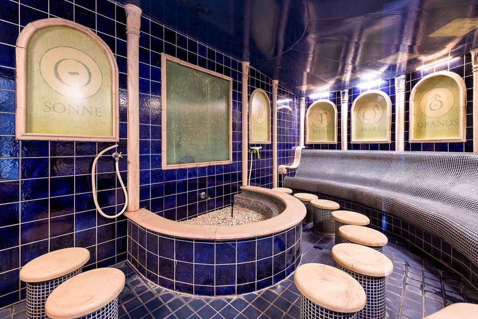 Dampfbad im Wellnesshotel ...liebes Rot-Flüh im Tannheimer Tal in Tirol, Österreich