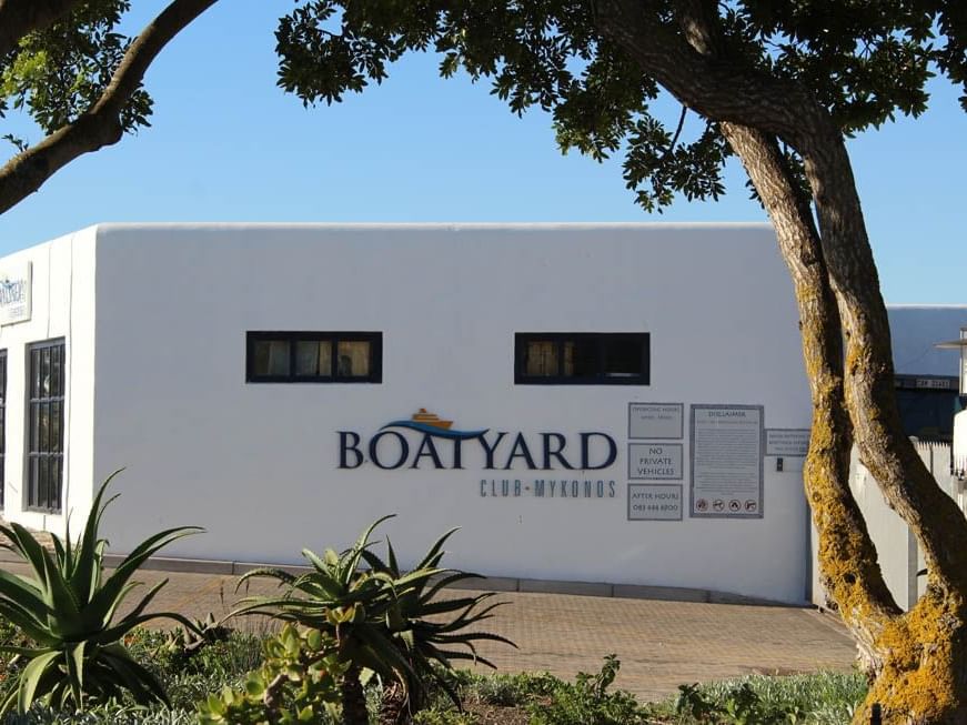 Boatyard in Club Mykonos 