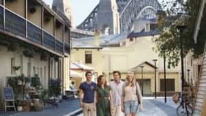 Enjoying Rocks Market near The Sebel Quay West Suites Sydney