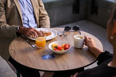 Guests enjoying breakfast served at Nesuto Curtin Perth Hotel