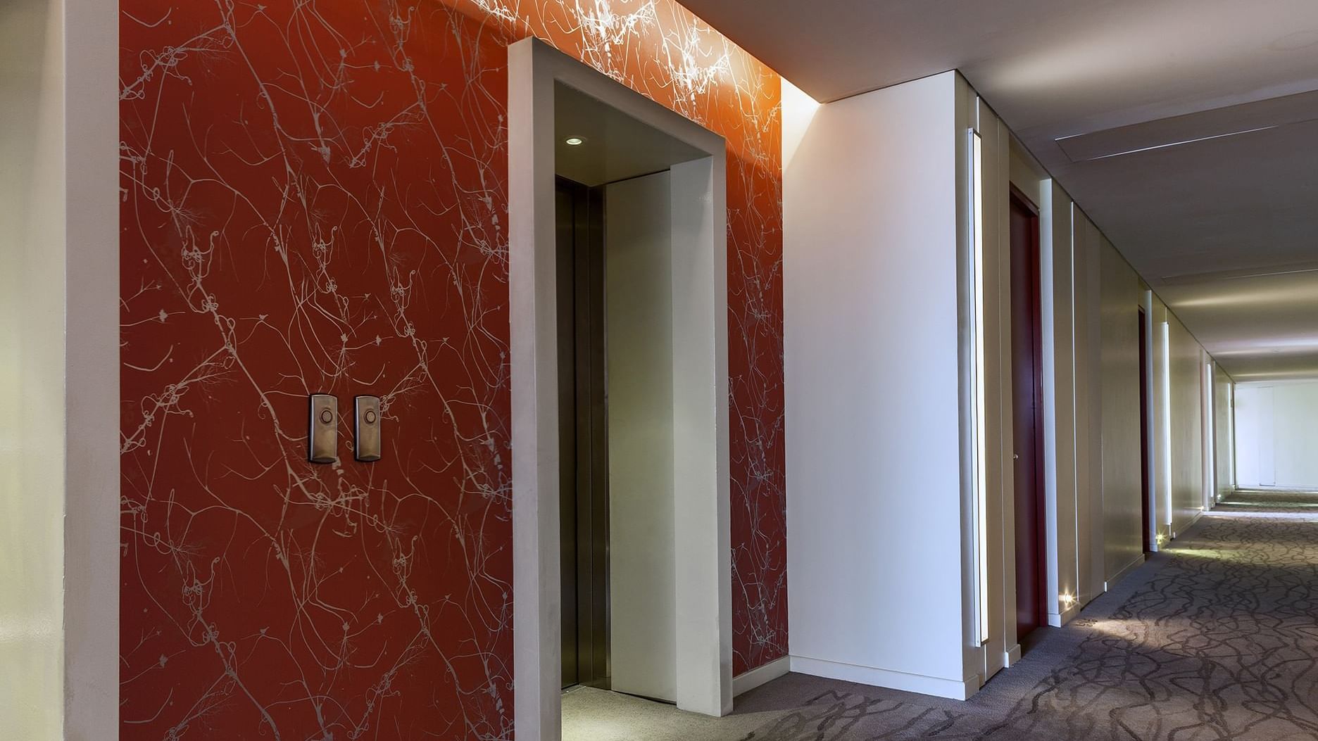 Interior view of the hallway at Gamma Morelia Beló