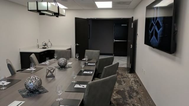 Modern Boardroom with a long table at Shangri-La Monkey Island
