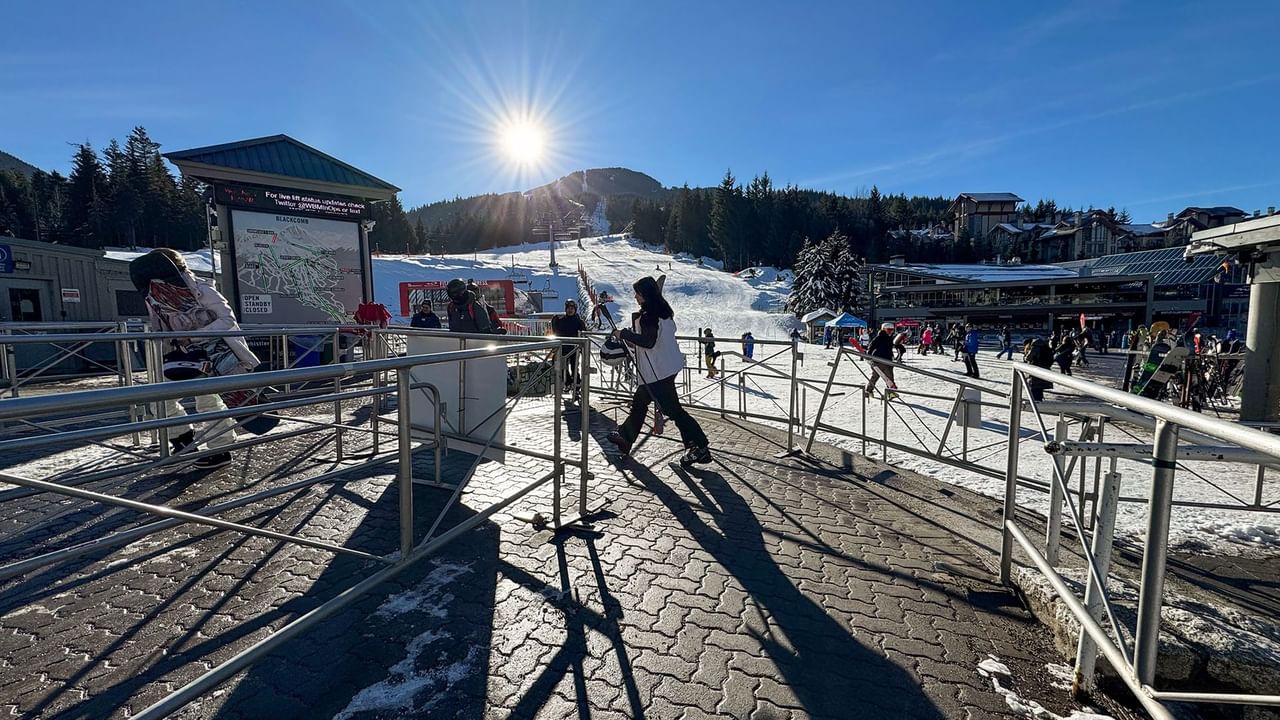 Whistler Blackcomb Ski Lift Line