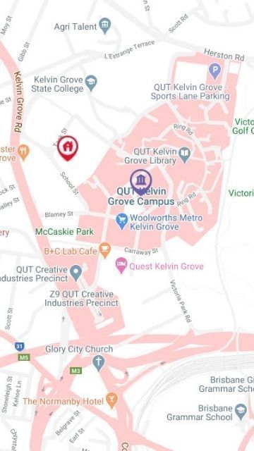 UniLodge School Street Studios Map