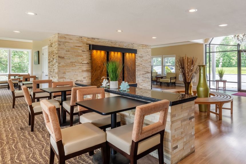 Spacious dining & lounge area in a Restaurant at Ogunquit Collection