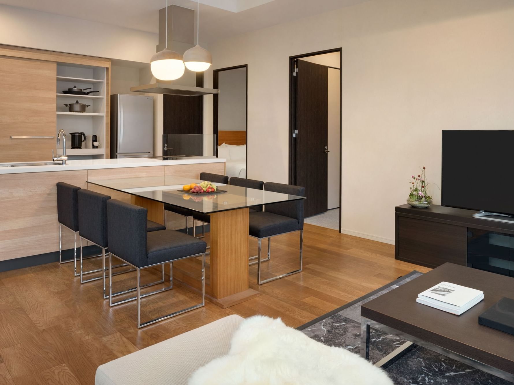 2 Bedroom Suite City View dining area at Chatrium Niseko Japan