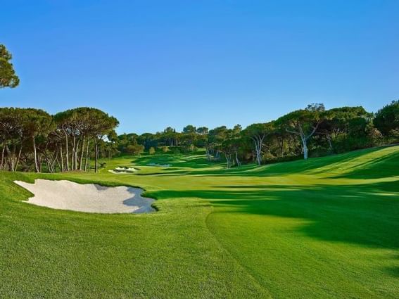 Landscape view of Laranjal golf course at Quinta do Lago near The Magnolia Hotel