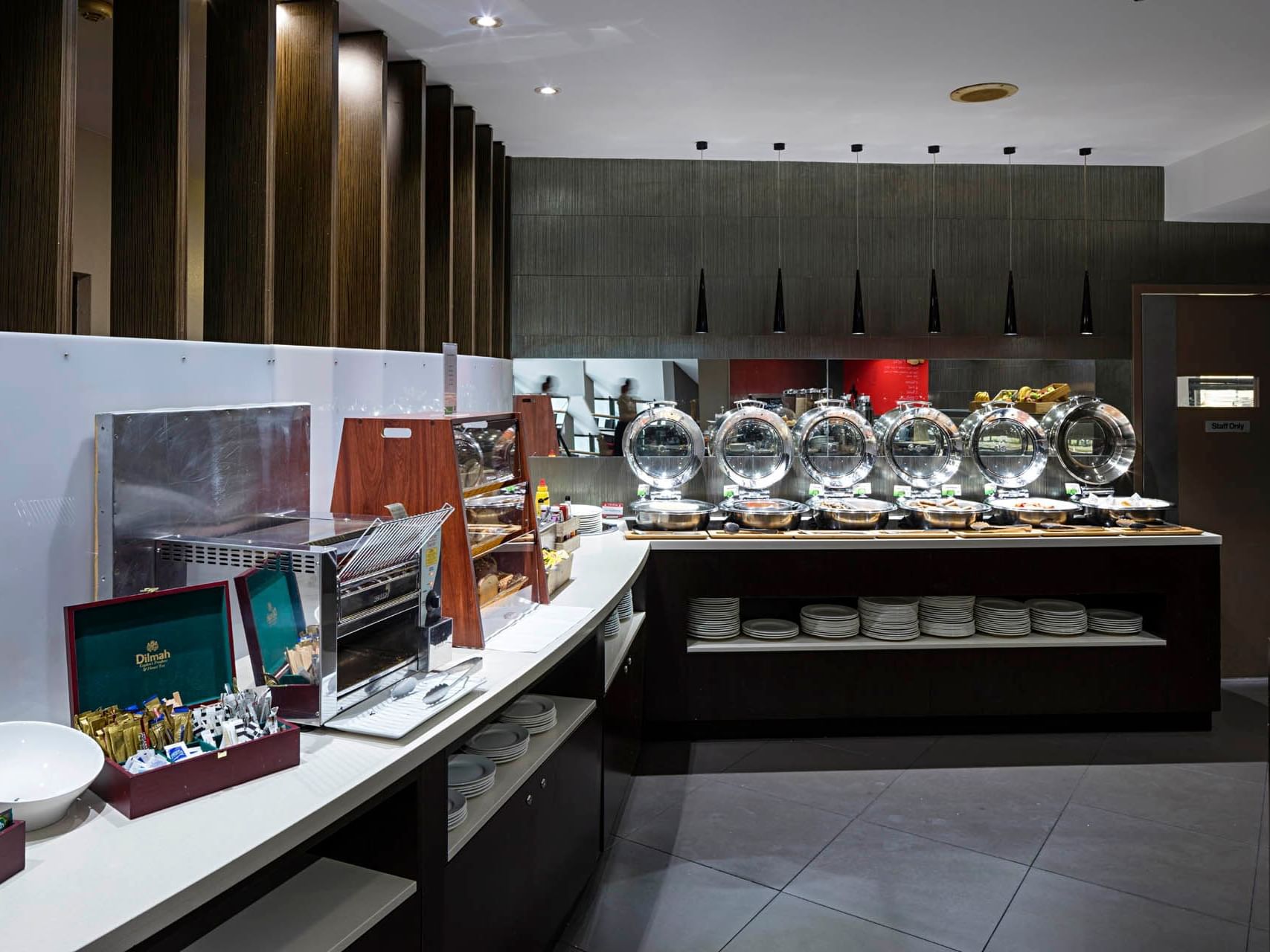 Coffee station & buffet area in Sugar Shaker Restaurant at Grand Chancellor Townsville