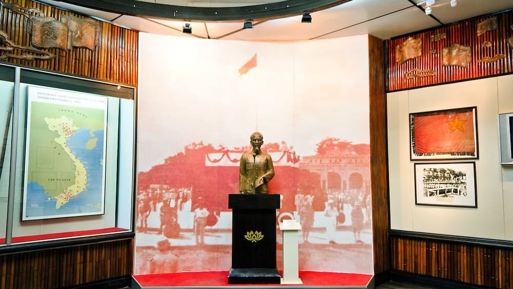 Exhibits on display in Museum of the Revolution near Sunway Hotel Hanoi