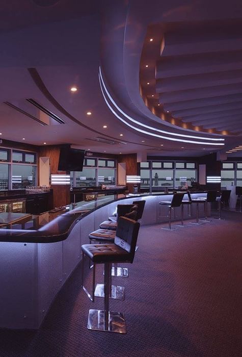 Interior of Aura Sky Lounge Restaurant at Pegasus Hotel Guyana