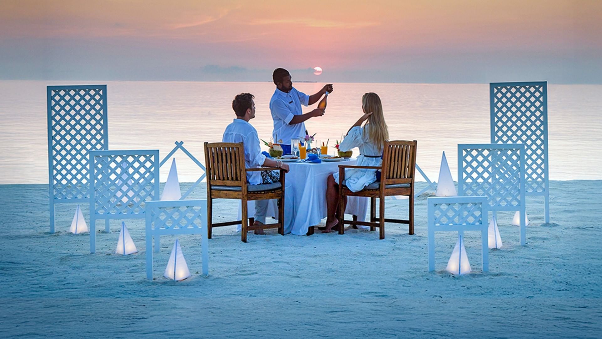 Private Dining Experience on the Beach at Grand Park Kodhipparu Maldives