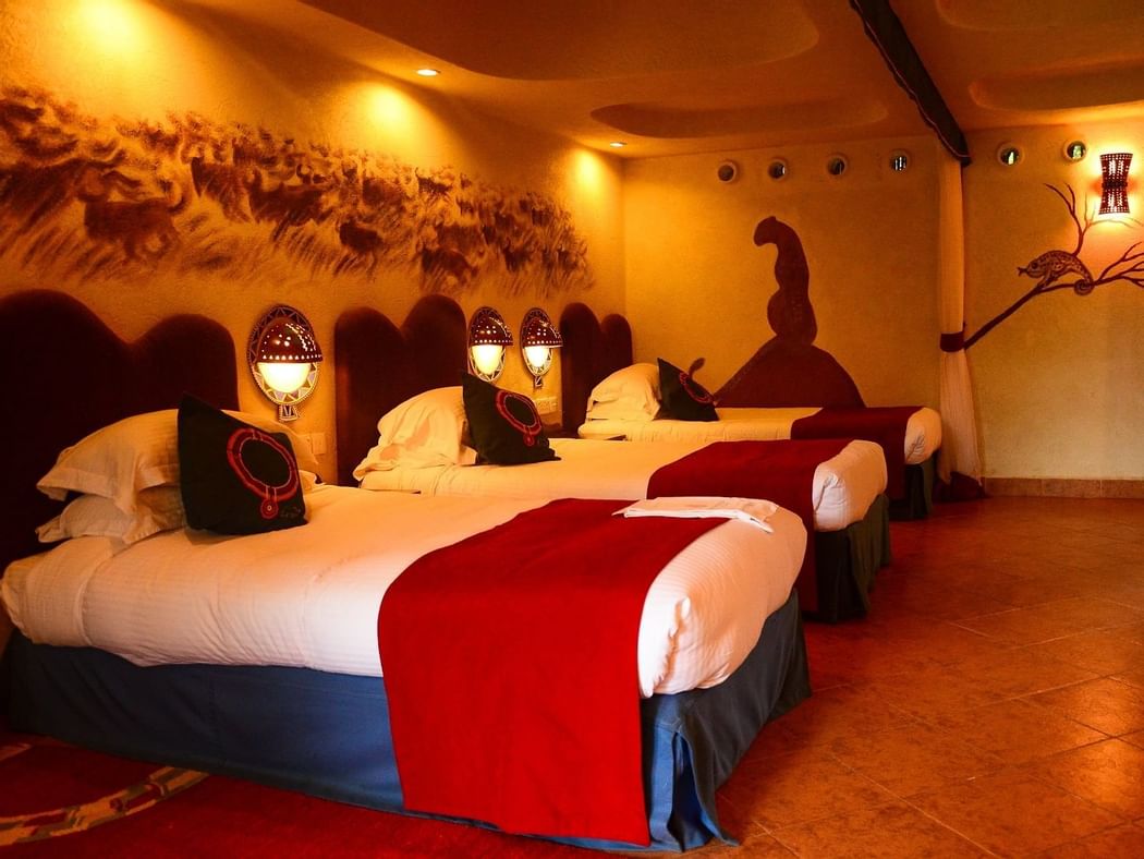 Interior of The Family room at Amboseli Serena Safari Lodge