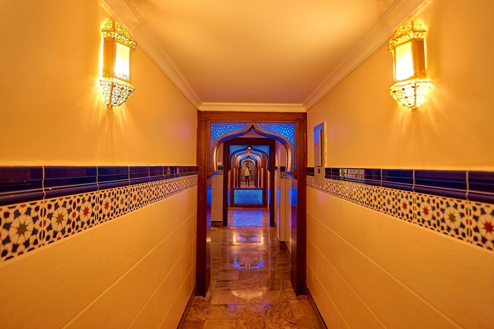 A Hallway in the hotel at Goma Serena Hotel