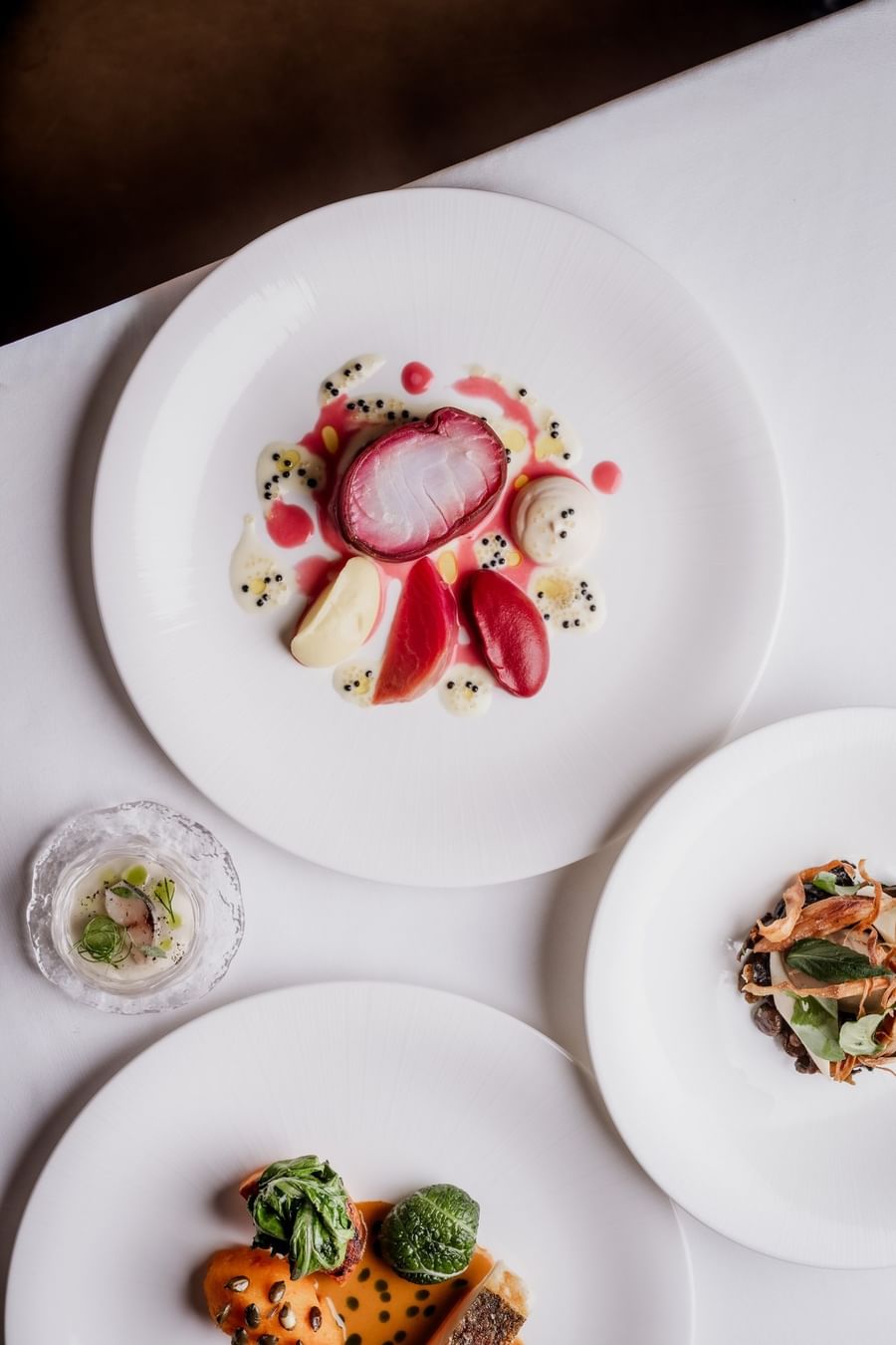 Gourmet fish dish served by a side bowl and salad at The Capital Hotel, Apartments and Townhouse