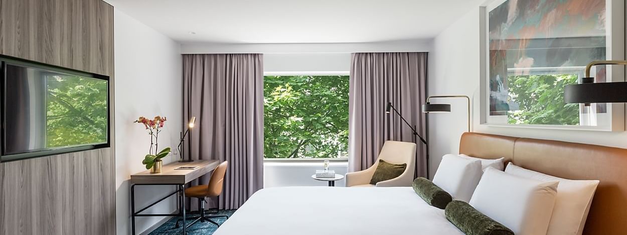 Bed in Superior King Room at Novotel Sydney Darling Square