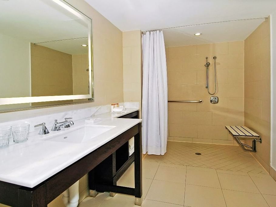 Bathroom in Junior Suite at The Condado Plaza Hilton