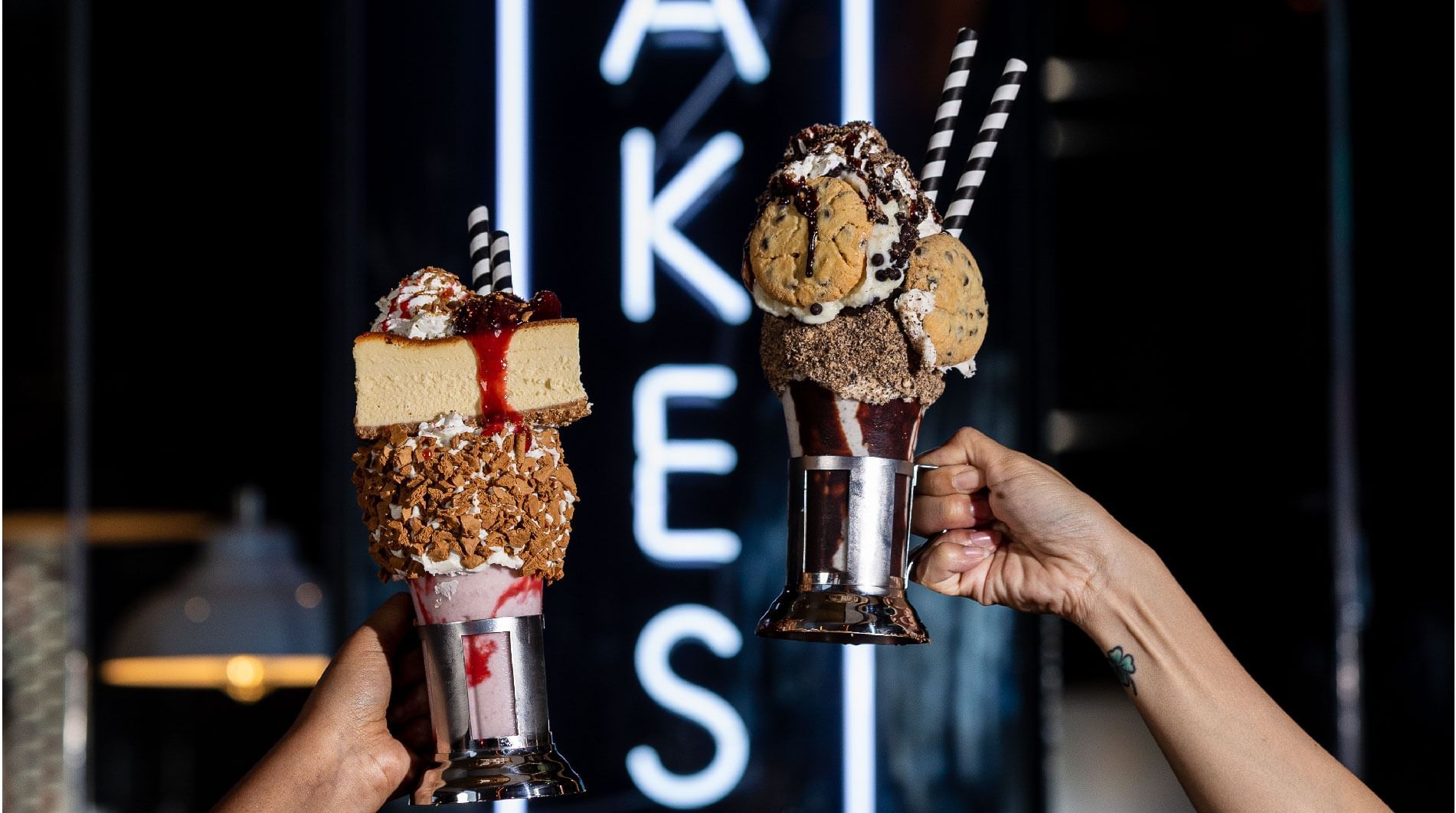 2 Shakes in Black Tap Craft Burgers & Shakes at Sunway Resort