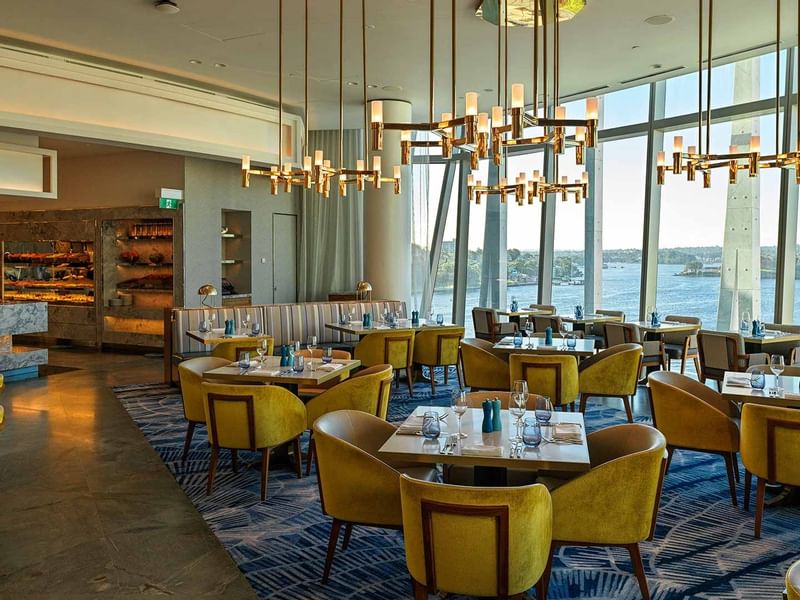 Table setup in Epicurean restaurant at Crown Towers Sydney