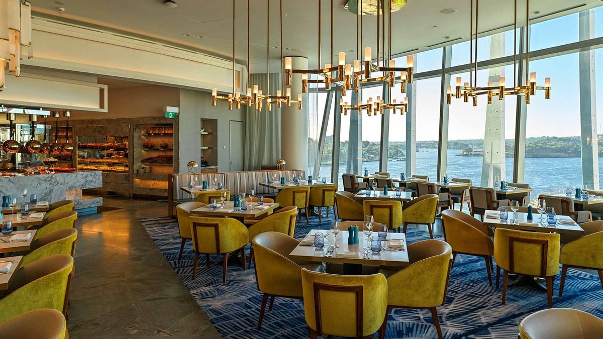 Table setup in Epicurean restaurant at Crown Towers Sydney