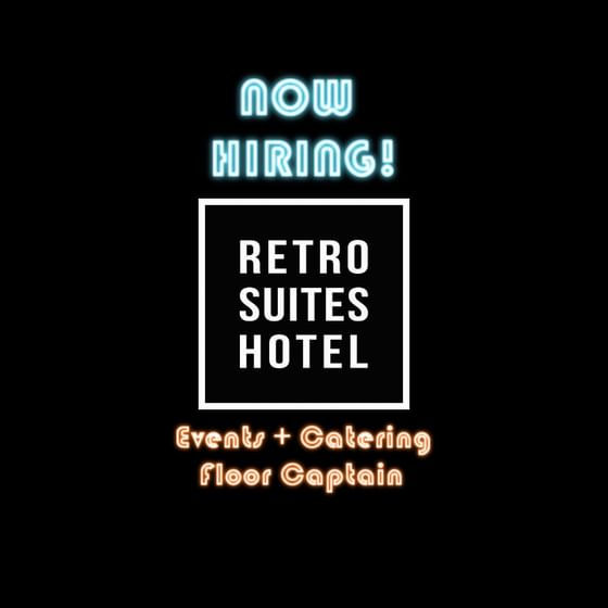 Poster of hiring Catering Floor Captain at Retro Hotel