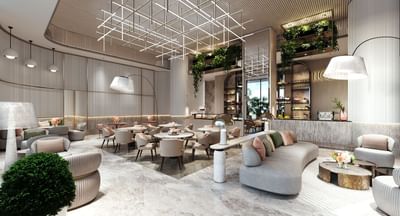 Interior of Lobby & Cafe at Joudyan Red Sea Mall