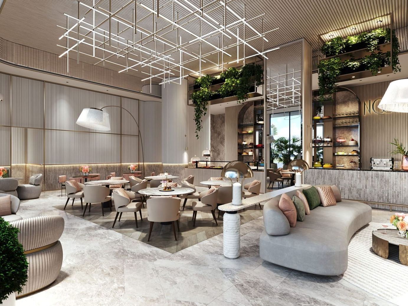 Interior of Noori Caffa Restaurant at Joudyan Red Sea Mall