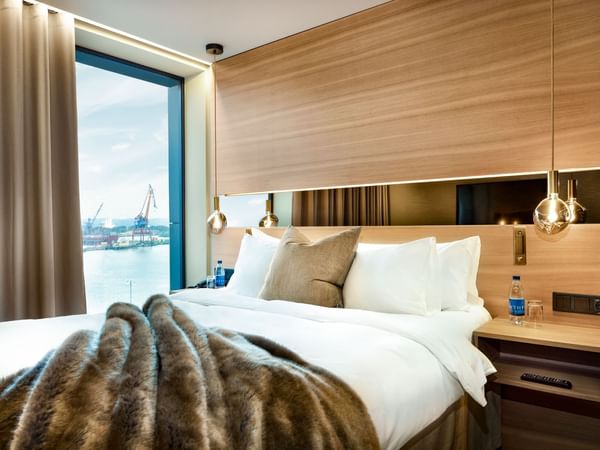 Deluxe-rom på Hotel Riverton med utsikt over vannet i Göteborg