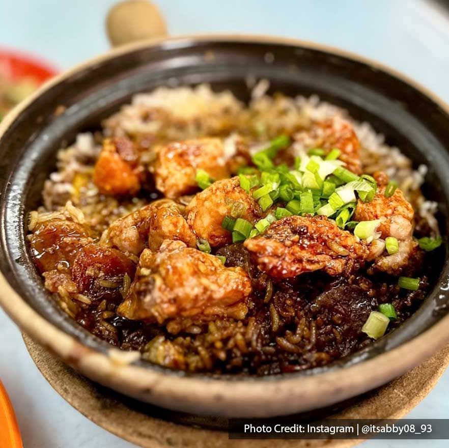 Claypot Chicken Rice served in Chinatown Petaling Street near Imperial Lexis Kuala Lumpur