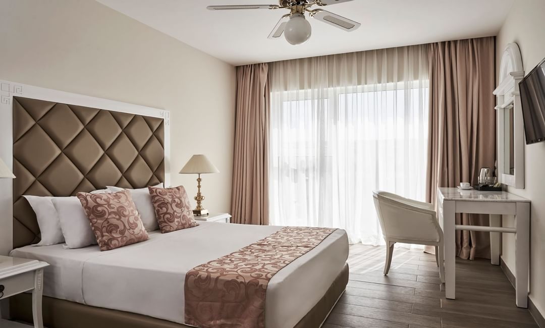 Superior Pool View Room with a King bed at Kairaba Sandy Villas